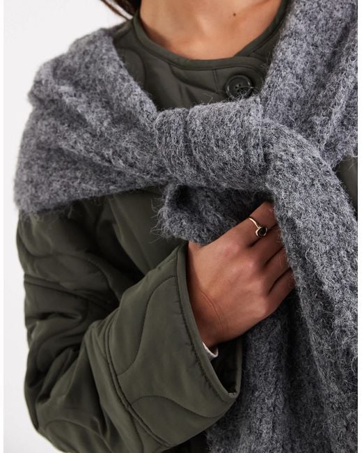 Object Gray – superweicher kapuzenschal aus strick
