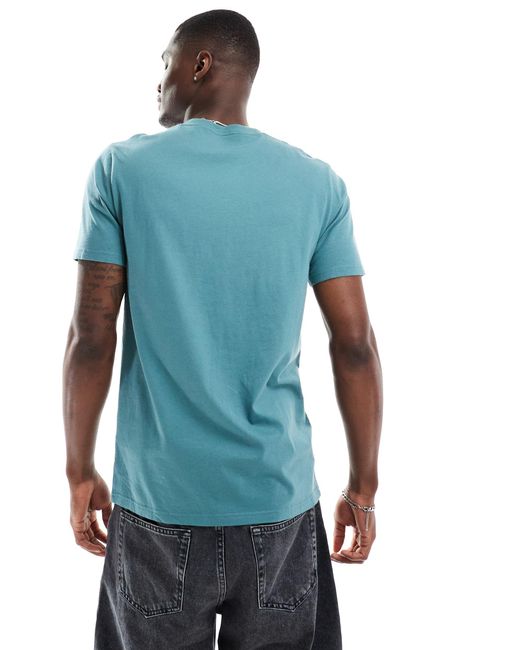 Camiseta con logo Hollister de hombre de color Blue