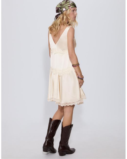 Stradivarius Natural – minikleid