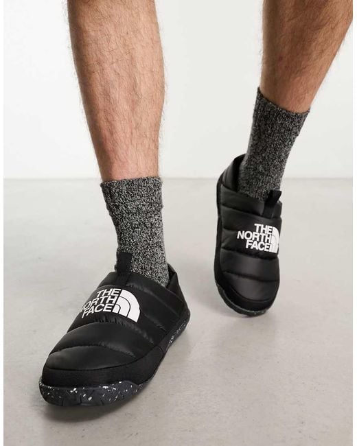 The North Face Black Nuptse Down Insulated Mules for men