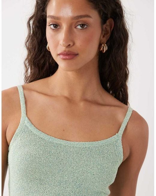 Cotton On Green Sparkle Mini Knit Dress