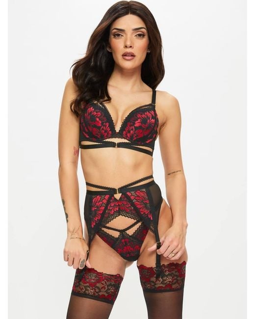 Ann Summers Black Yours Truly Suspender Belt