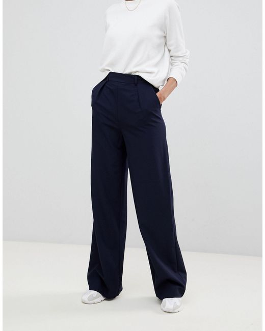 asos tall wide leg trousers