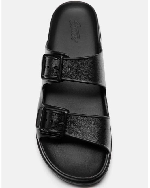 Sandales à boucles Pull&Bear pour homme en coloris Black