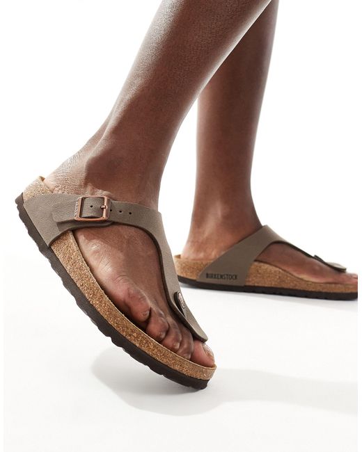 Birkenstock Brown Gizeh Birko-flor Sandals