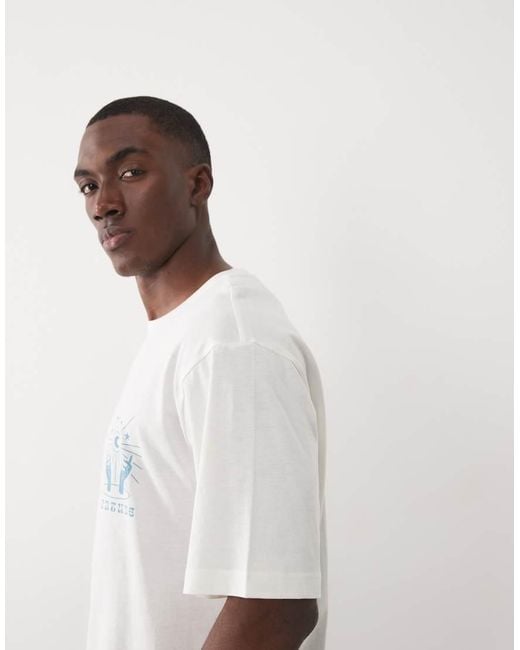 Only & Sons Blue Oversized Fit T-shirt With Fortune Teller Back Print for men