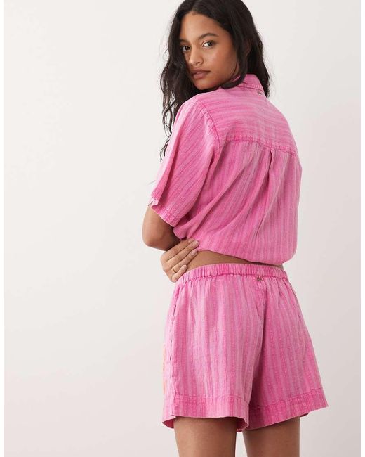 Rip Curl Pink Rip Curl Beach Short Co-Ord