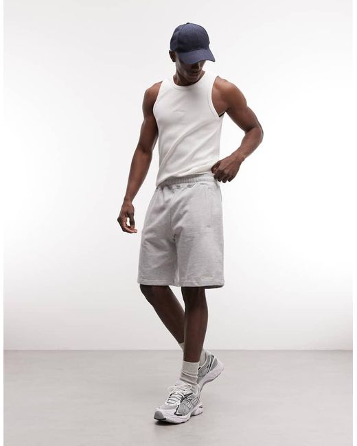 Prohibited White jogger Bermuda Shorts for men