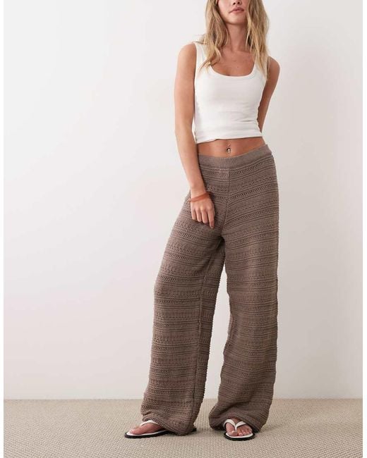 ASOS Multicolor Crochet Knit Trouser Co-ord