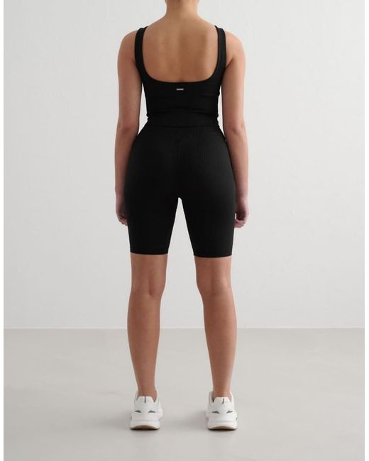 Aim'n Black Ribbed Seamless Shaping Bralette