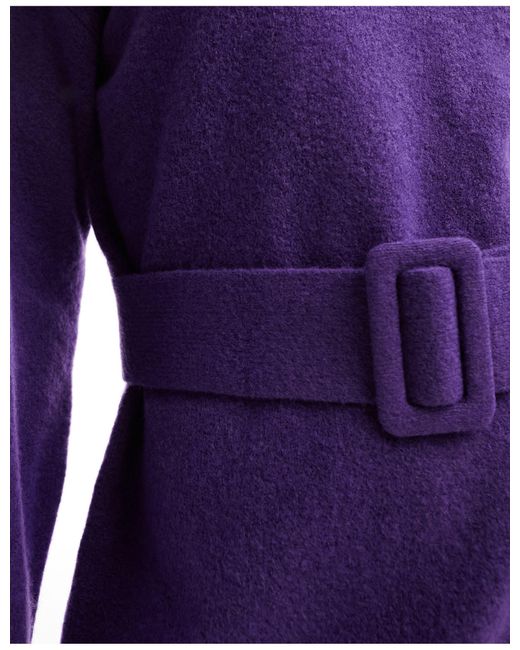 & Other Stories Purple Belted Knitted Dress