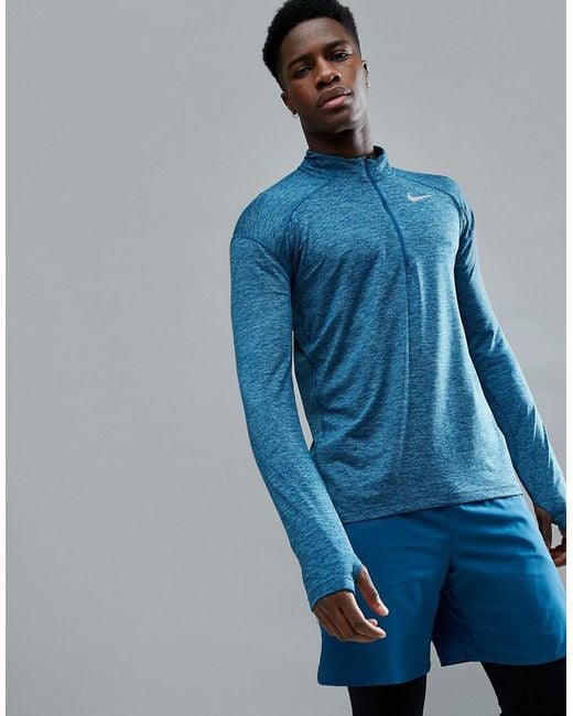 Nike Dry Element 1/4 Zip Sweat In Blue 857820-474 for men