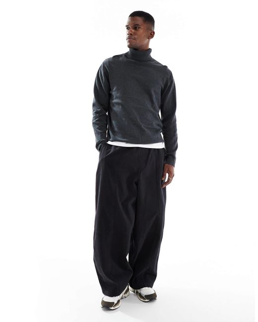 Jack & Jones Blue Roll Neck Jumper for men