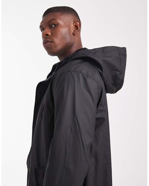 ASOS Blue Longline Windbreaker for men