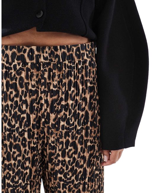 ONLY Black Pull Up Loose Trousers