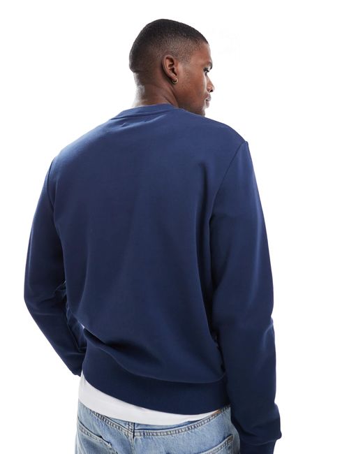 Fred Perry Blue Crew Neck Sweatshirt for men