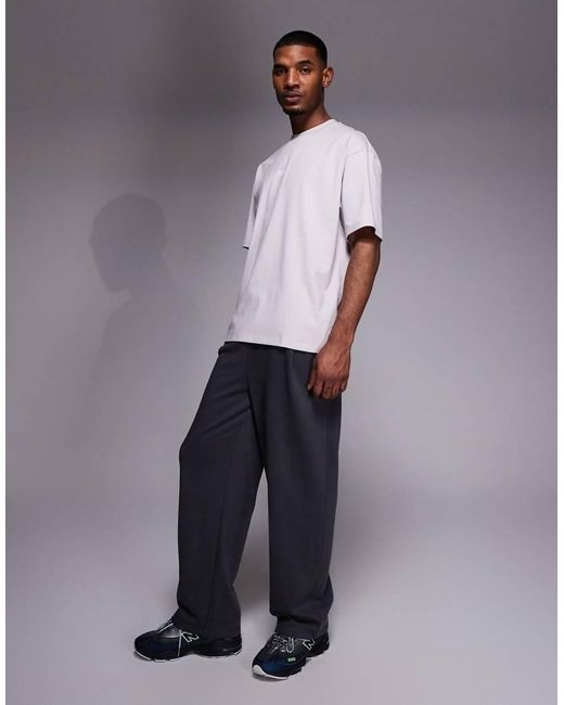 HUGO White Cotton With Back Logo Print T-shirt for men