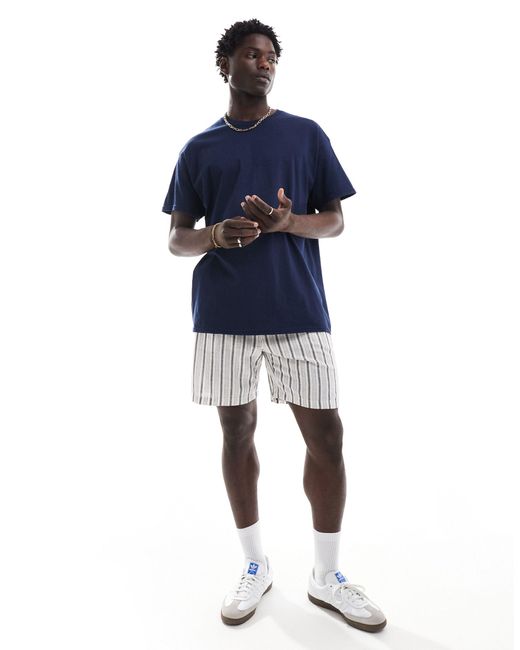 T-shirt oversize avec imprimé tennis au dos ASOS pour homme en coloris Blue