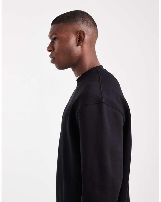 ASOS Blue Essentials Relaxed Fit Longline Sweatshirt for men