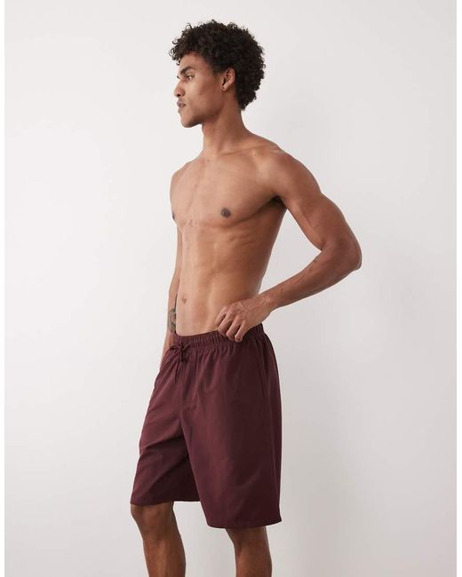 ASOS Red Swim Shorts for men