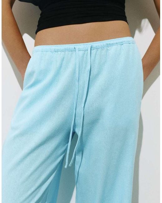 Pull&Bear Blue Rustic Jogger Trousers