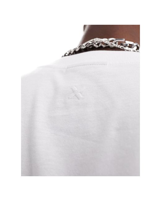 Collusion – langärmliges shirt in White für Herren