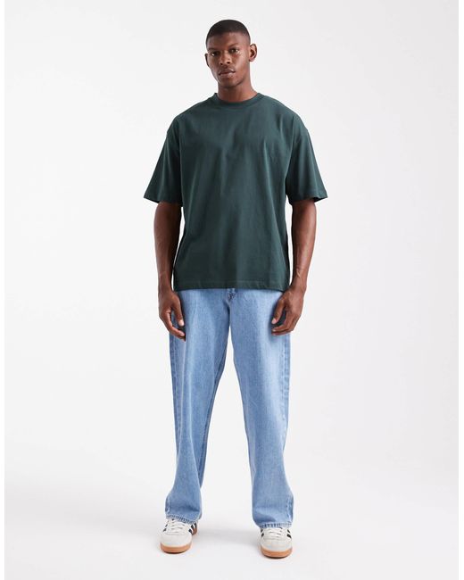 ASOS – basic-t-shirt in Green für Herren