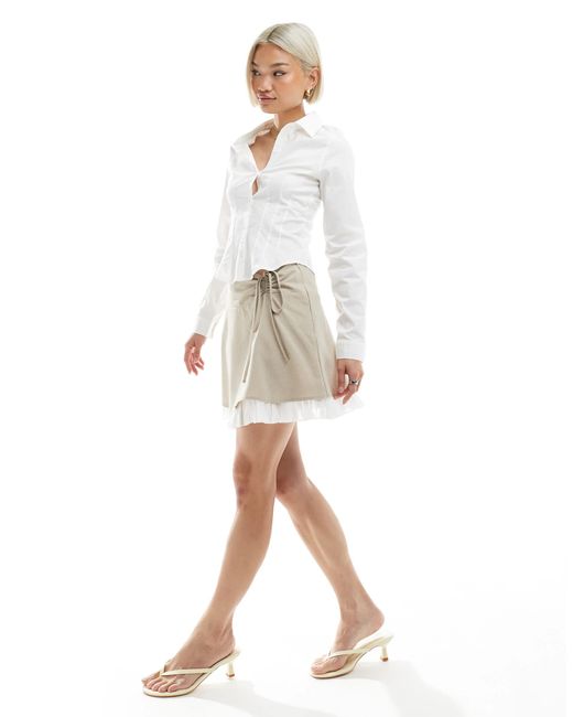 Miss Selfridge White – eleganter minirock