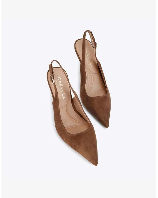 Carvela Kurt Geiger Brown Spirited Heeled Shoes