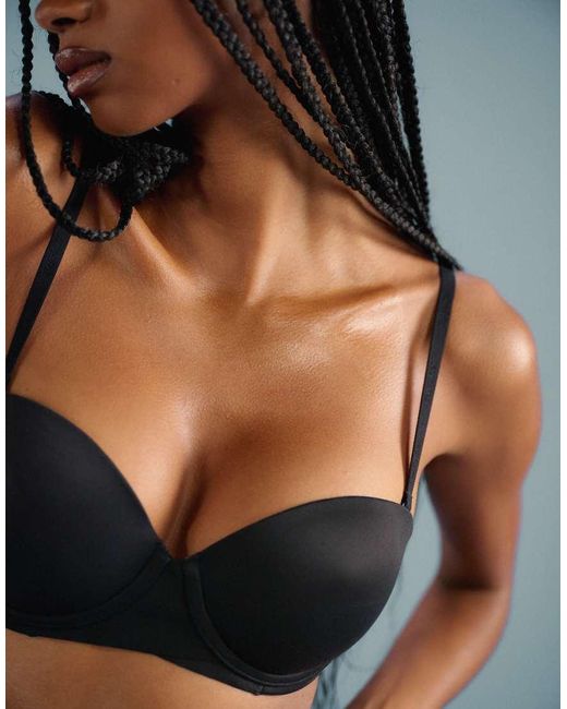 Calvin Klein Black Perfectly Fit Strapless Push Up Bra