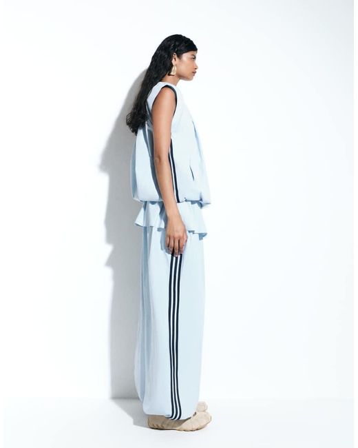 adidas Originals x ASOS Blue Sleeveless Bubble Track Top