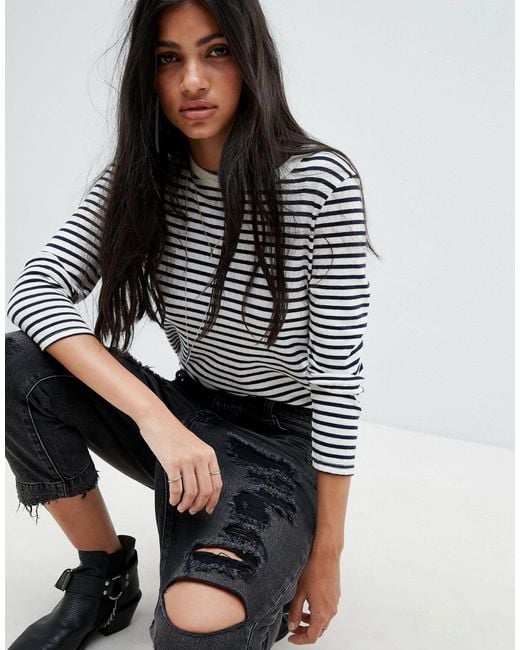 One Teaspoon Kingpins Drop Crotch Boyfriend Jean in Black Lyst