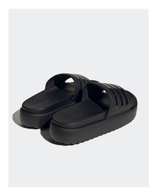 Adidas Originals Black – adilette – e plateau-slider