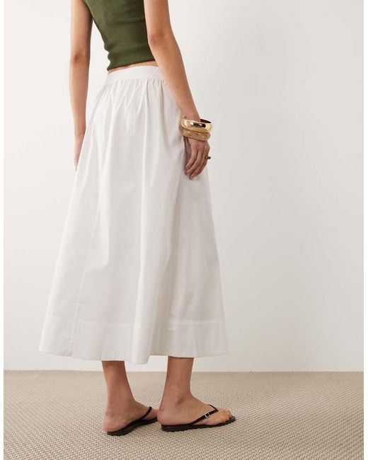 Jdy Natural Poplin Midaxi Skirt