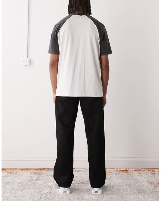 Weekday White Sphere Low Waist Loose Fit Jeans for men