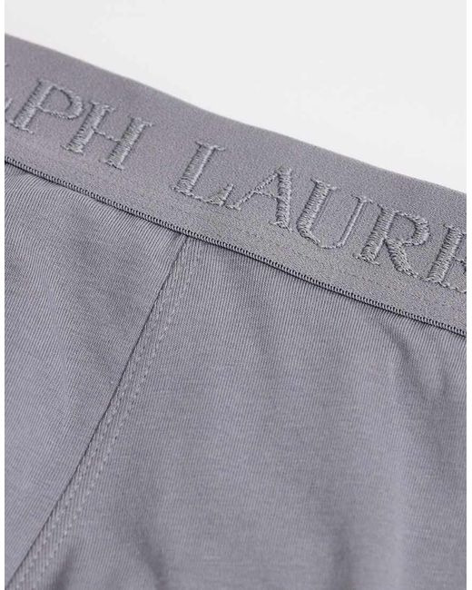 Polo Ralph Lauren White 3 Pack Of Stretch Cotton Tonal Boxer Briefs for men
