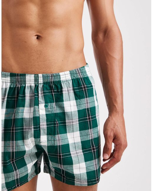 ASOS White 2 Pack Woven Boxers for men