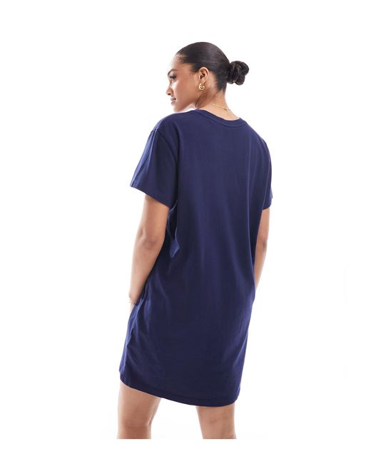 Polo Ralph Lauren Blue Sport Capsule Jersey T-shirt Dress With Logo