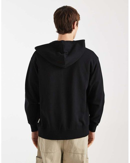 Redefined Rebel Black Jack Double Zip Hoodie for men