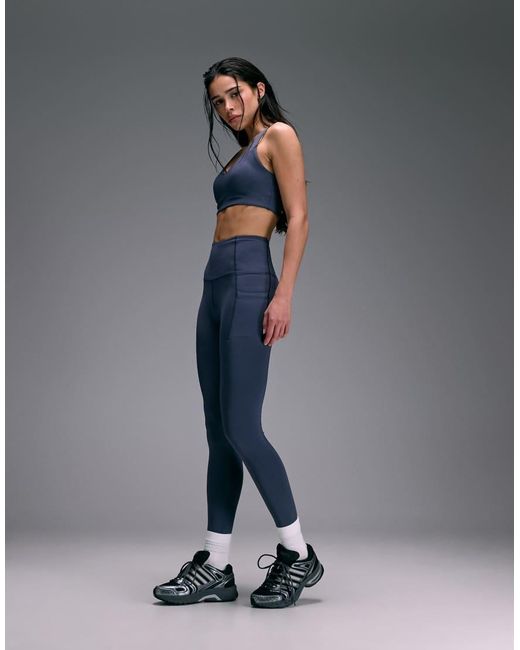 4505 Blue Active Waist Snatching High Rise Gym legging