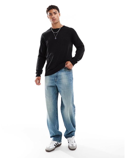 Threadbare – pullover in Black für Herren