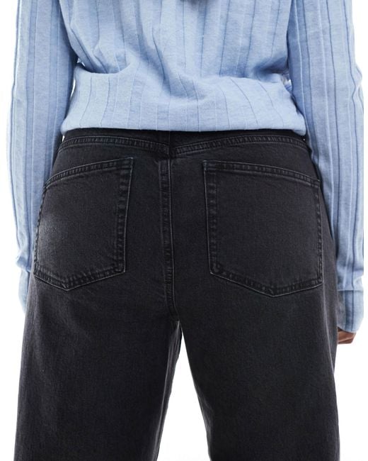 ASOS Blue Asos Design Curve Ankle Grazer Comfort Stretch Straight Leg Jeans