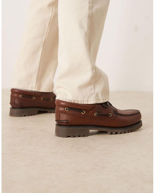Timberland Natural Authentic 3-eye Classic Boat Shoes for men