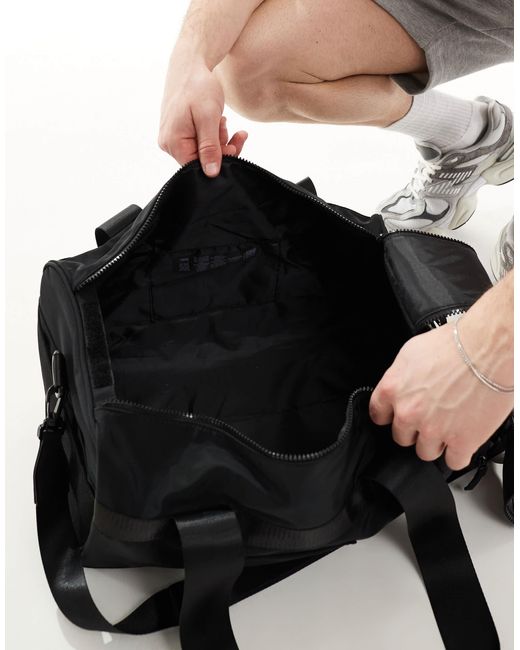 ASOS Black Nylon Gym Holdall for men