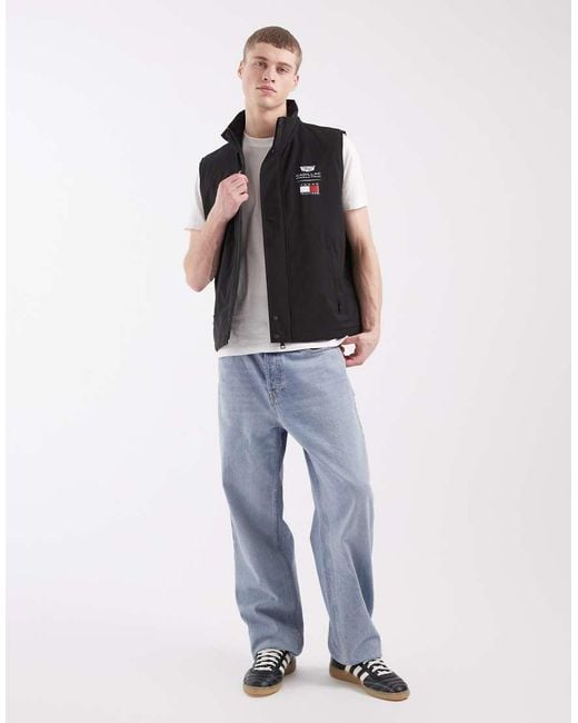 Tommy Hilfiger Black X Cadillac F1 Logo Gilet for men