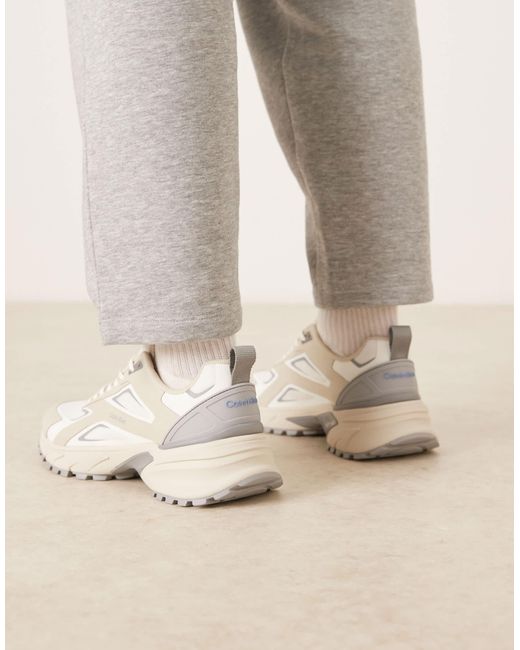 Calvin Klein – wander-sneaker in Natural für Herren