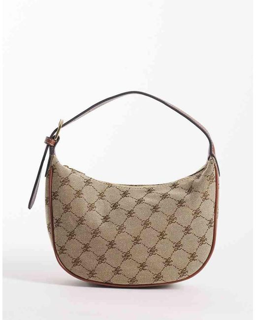 Mango Metallic Monogram Shoulder Bag