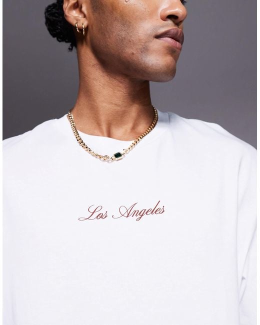 ADPT – oversize-t-shirt in Blue für Herren
