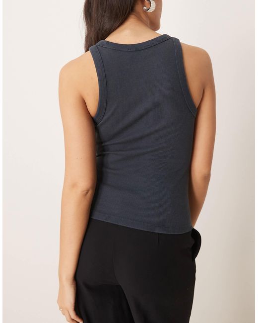 Calvin Klein Blue – geripptes tanktop