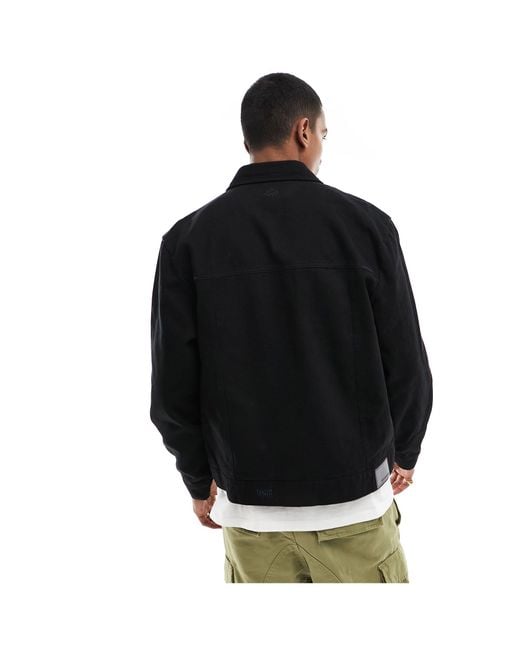 The Couture Club Black Twill Carpenter Jacket for men